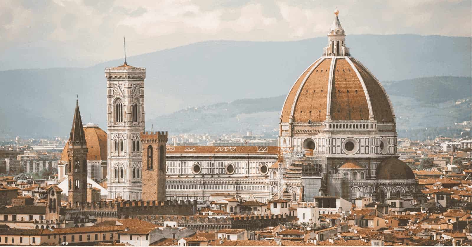 Skyline di Firenze per il servizio noleggio auto GoFreeRent